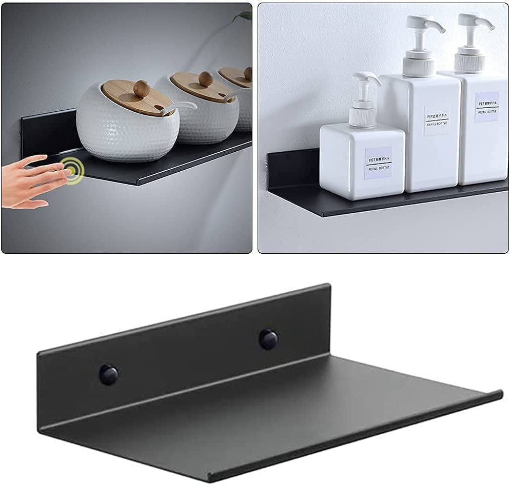 2mm Thickness Matte Black Floating Shelves for Storage and Decoration Sample Offered