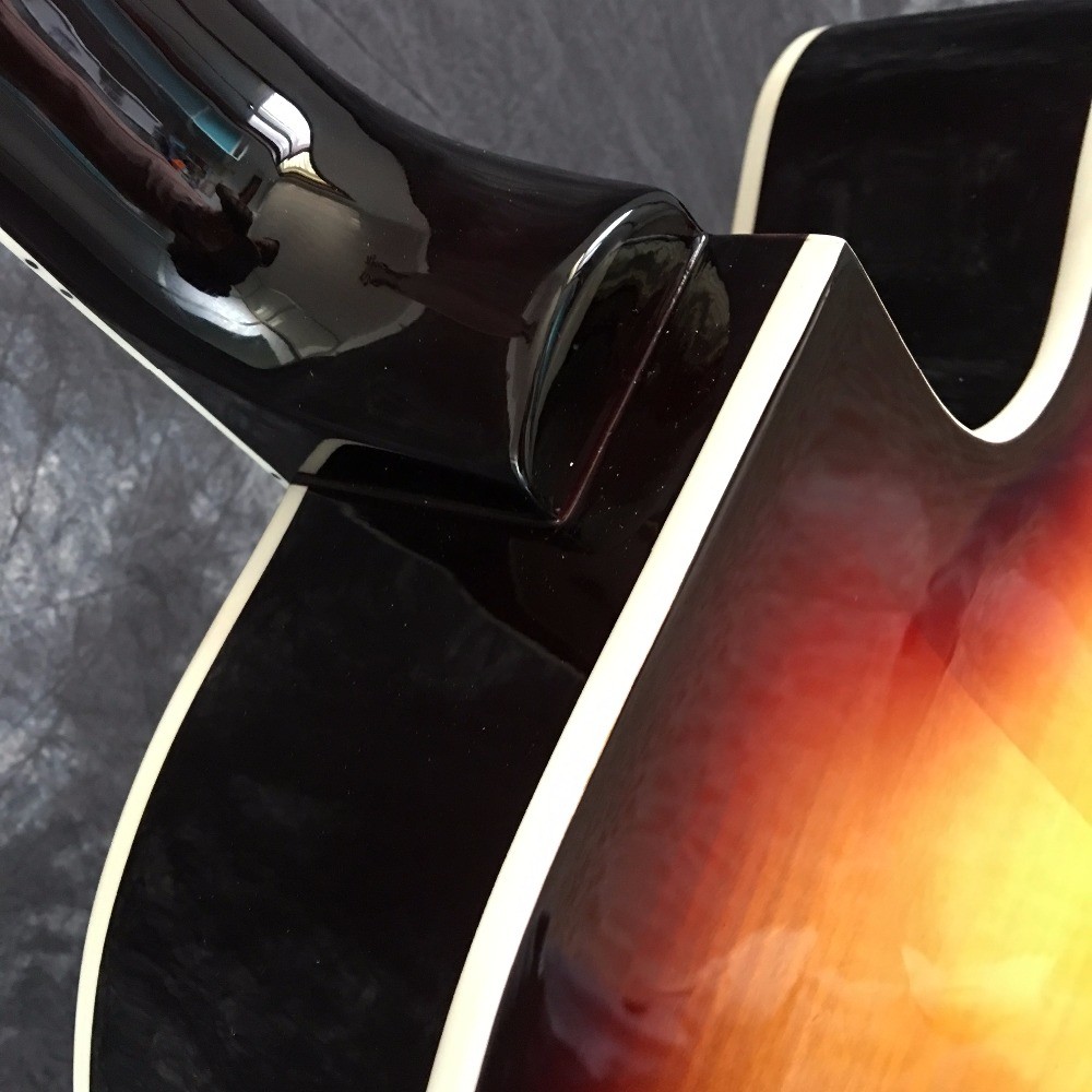 Vintage Sunburst L5 Electric Jazz Guitars with gold Hardware