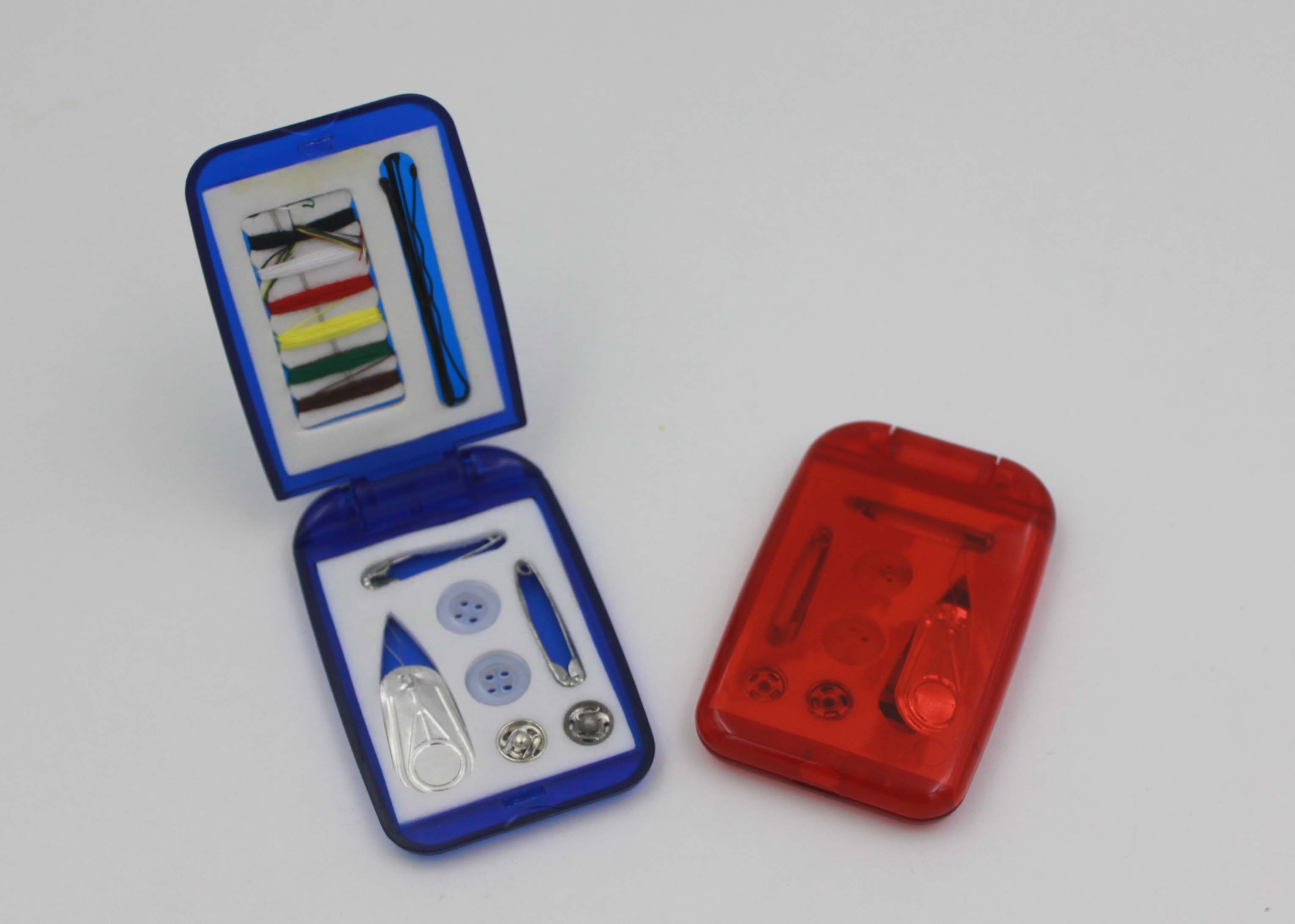 Eco - friendly ABS Mini Travel Sewing Kit Box In School / Office / Bank
