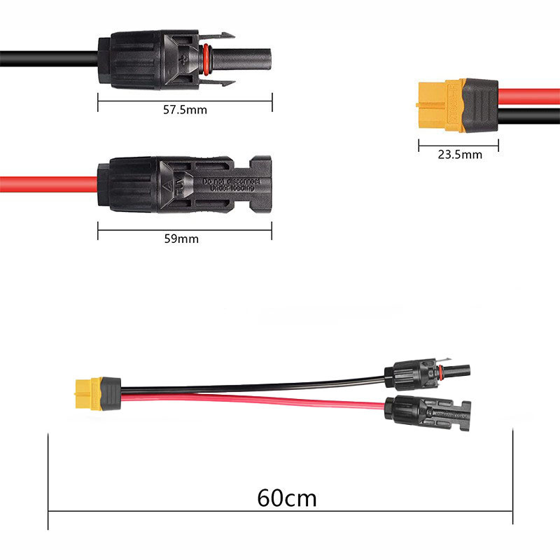 12awg Solar xt60 to mc4 cable