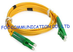 Quality LC / APC Fiber Optic Jumper Cables Duplex LSZH Jacket Corning For Fiber Testing wholesale