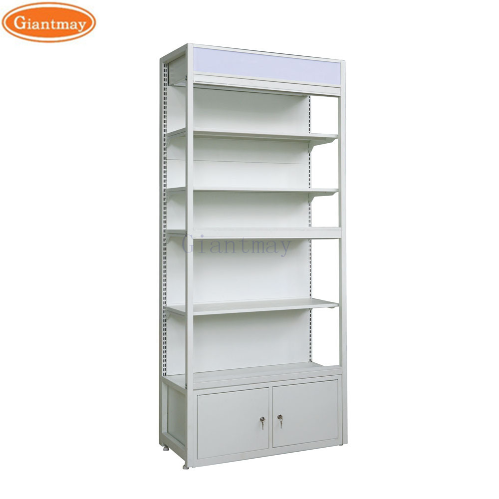 Store Iron Retail Gondola Shelving Double Sided Supermarket Shelves
