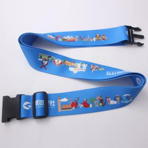 Quality 5.0CM wide 180CM length with colorful Customer sublimation printing Luggage belt wholesale