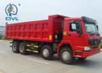 HOWO Manual 8x4 Dump Truck , 30 Ton International Dump Trucks