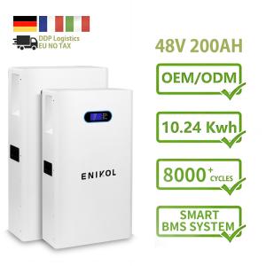 Quality Wall Mounted / Floor Standing 48V Solar Battery 51.2v 200ah Lifepo4 Battery wholesale