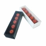OEM 350g Coated Paper Gift Box Packaging Macaron Box With Plastic Sleeve