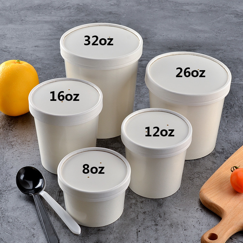 Made In China Thickened Disposable Porridge Bucket kraft Paper Soup Bucket Cup