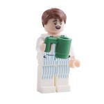 ABS colorful city home container accessories mini figures cup building blocks