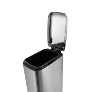 Quality Anti Corrosion 458mm Height Rectangular Stainless Steel Trash Can wholesale
