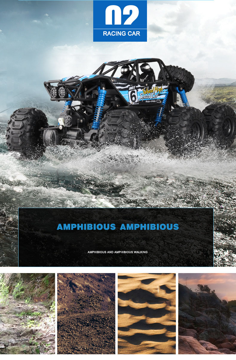 2.4G Electric Climbing Vehicle Children's Remote Control Toy Car 15km/h 2 Channels