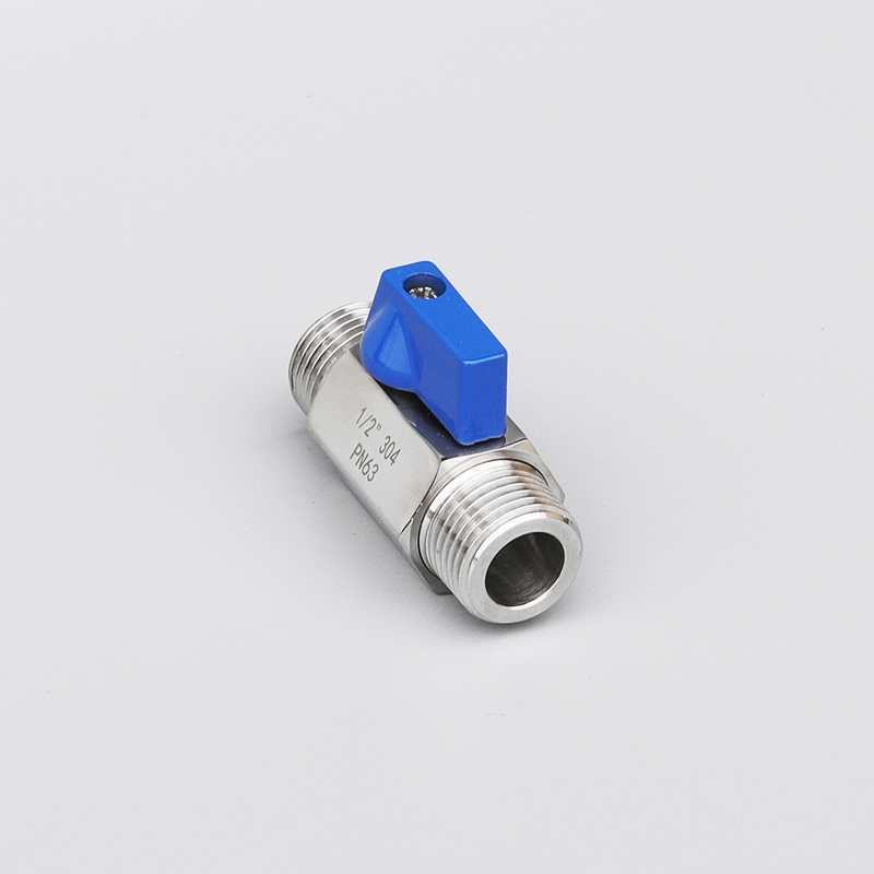 Male X Male Pn63 304 316 Stainless Steel Mini Ball Valve
