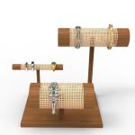 Countertop Wooden Bracelet Stand Luxury Wooden Jewelry Display Stand