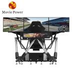 Portable 3 Screen Driving Simulator 6 DOF Racing Cars Arcade Dynamic Motion