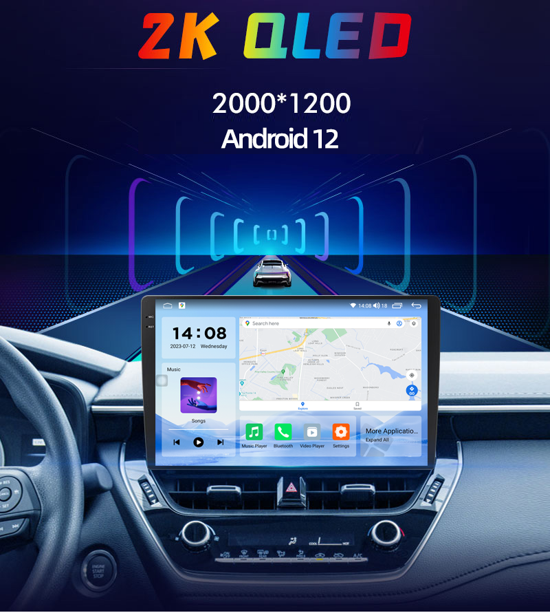 Wireless Carplay and Android Auto 10" Car Android Player Octa Core CPU 2 32GB/4 64GB