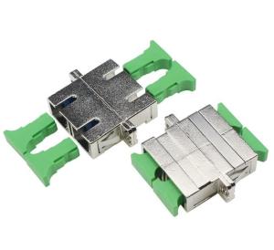 Quality CE SC Fiber Coupler , FTTH Duplex Fiber Optic Adapter Panel Mount wholesale