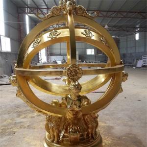 Quality Celestial Globe Armillary Sphere Sculpture Decorative Metal Ball Garden Sculpture wholesale