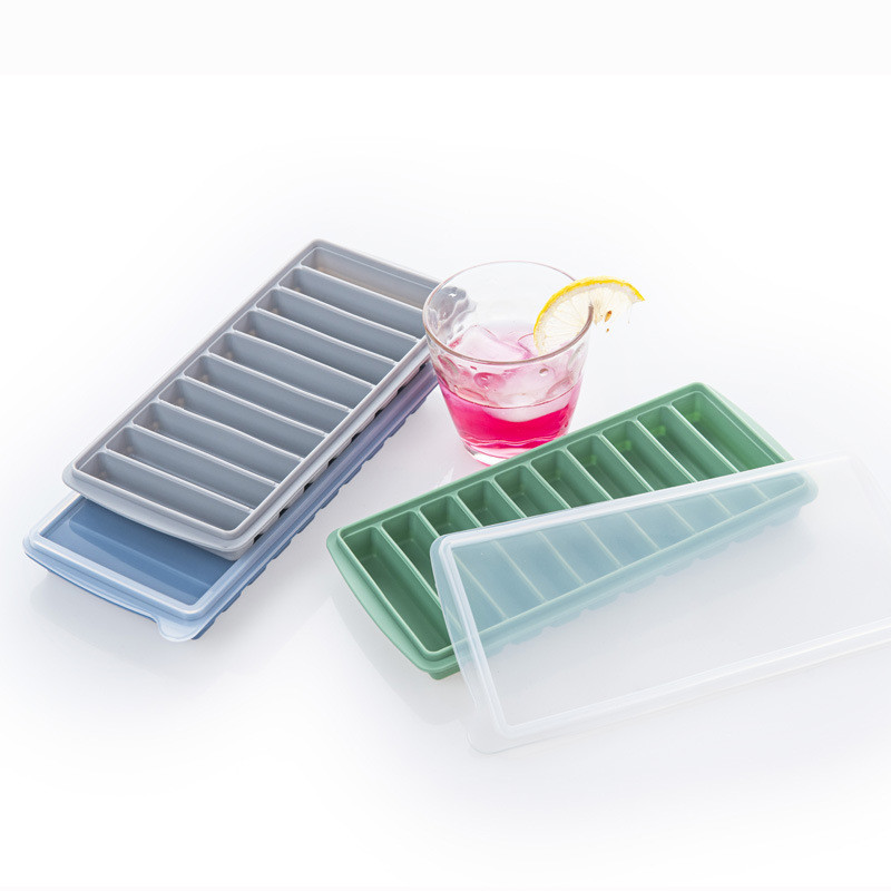 Silicone Freezer Tray With Lid - 1 Cup Silicone Food Freezer Tray - Large Ice Cube Freezer Molds - Soup, Sauce, Leftovers, Homemade Meal Prep Freezing