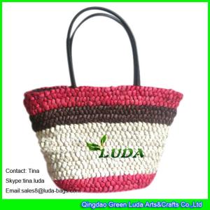 Quality LUDA wholesale straw handbags large cornhusk women straw bags wholesale