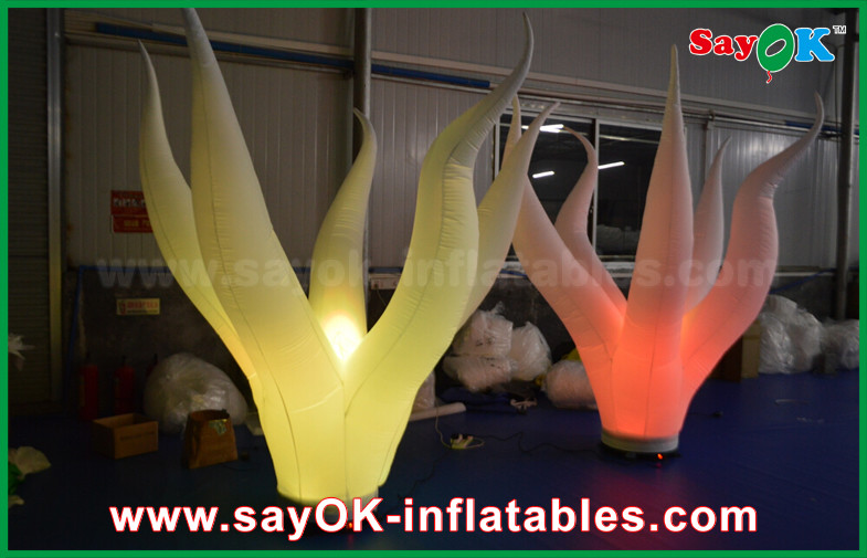 1.5m High Nylon Cloth Inflatable Lighting Coral Water Plant For Stage Decoration