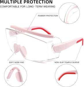 Quality Safety Glasses Over Eyeglasses Anti Fog Safety Goggles Protective Glasses With Adjustable Frame For Men Women wholesale
