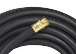 ID 5/8" Contractor Garden Rubber Water Hose with Brass fittings , 25' 50' 75'