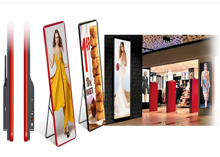 640X1920mm Smart LED Poster Display P2.5 Digital Signage LED Screen WiFi USB LAN Control