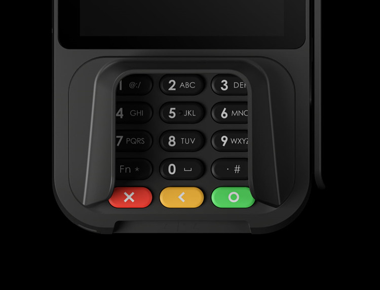 Retail Store 4 Color Screen PCI PTS 6.X Payment POS With Memory Options