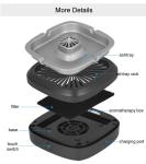 Homefish Stainless Steel Electric Multifunctional Ashtray Air Purifier HEPA