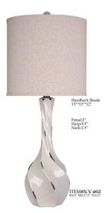 Quality Modern Chrome Ceramic Vase Lamp D13*31&quot; With Cream Drum Shade wholesale