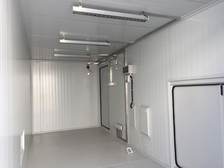 Max Gross Weight of 4600KGS Pre-Fabricated Steel Cabinet Shelf and Hanger Rack 20ft Modified Shipping Container Workshop