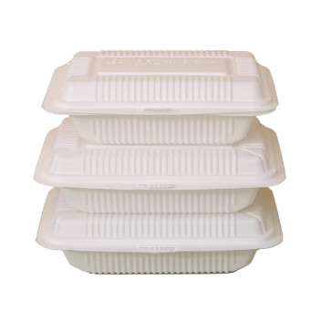 PP Disposable Compostable Clamshell Containers Corn Starch Degradable