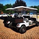 White LSV EV Utility Cargo Golf Cart Vehicle 4 Seater For Farm Garden