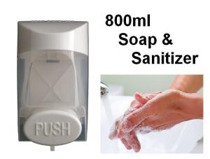 Quality Wall Mount 800ml Touch Soap Dispenser ABS Plastic Material For Bathroom / Restroom wholesale