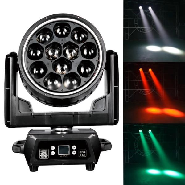 12x40W LED DMX Control Bar RGBW 4 In 1 Zoom Wash Moving Head Event Club Stage