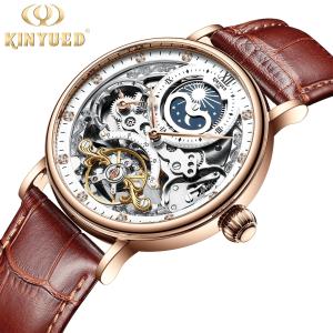 Quality KINYUED Tourbillon mechanical movement watches men luxury brand automatic luxury watch wholesale