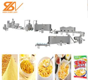 Quality 110KW Breakfast Cereal Maize Flakes Making Machine Low Electric Cost wholesale