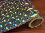 Fashion 3D Lens Bopp Lamination Film Roll , Holographic BOPP Film