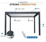 Villa outdoor terrace garden aluminum alloy awning electric blinds rolling