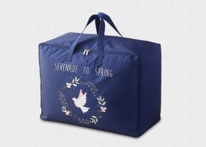 China Waterproof Woven Reusable Grocery Tote Bags Handled Large Storage With Oxford Cloth on sale