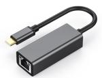 Laptop USB Type C Converter RJ45 1000Mbps Drive Free Grey / Silver