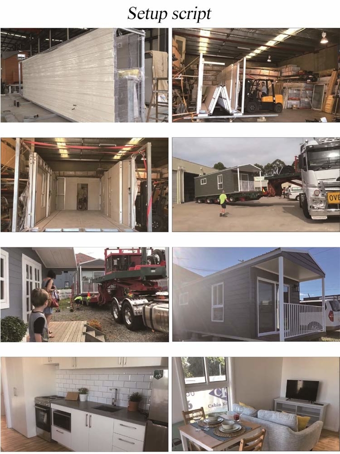 Prefab Park Home With Light Steel Frame Mobile House Kits To Build Small Metal Houses