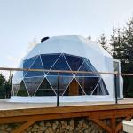 Deluxe Hemi Spherical Glamping Dome Tent Kits Rainproof PVC Camping Events
