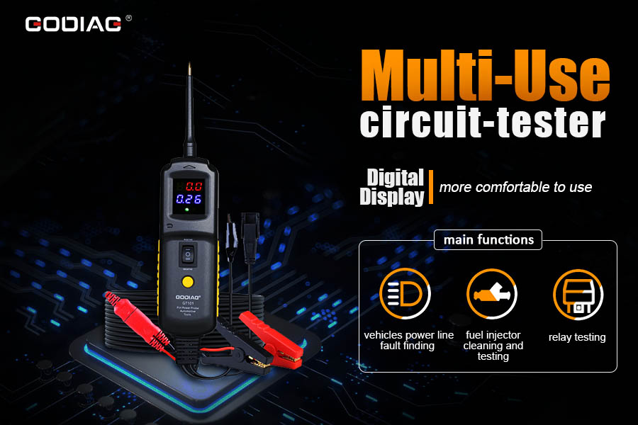 GODIAG GT101 Auto Electrical Tester For DC 6-40V Support Cleaning and Testing