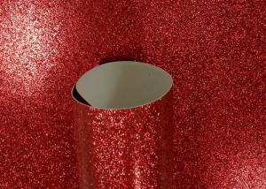 Quality Multicolor 12x12 Glitter Paper , Christmas Glitter Card Stock Paper wholesale