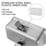 Metallic Anti Leak Commercial Kitchen Soap Dispenser Stainless Steel For Hotels