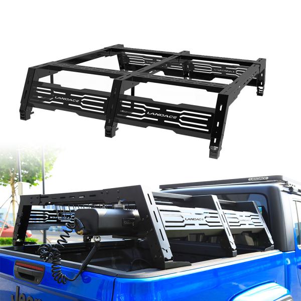 Customized Bike Tailgate Truck Bed Rack Adjustable Roof Mount Long Ladder for