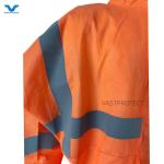 Orange Disposable Suit Customized SMS 50GSM Protective Coveralls S-5XL