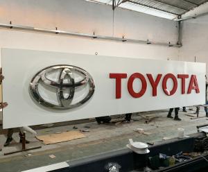 Quality Professional LED Logo Sign Board Luminous Words Car Advertising Brand Logo wholesale