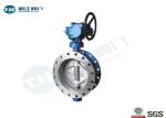 Stainless Triple Eccentric Butterfly Valve , Flanged End Metal Seated Butterfly