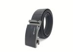 3.5cm Men Leather Ratchet Dress Belt With Automatic Click Slide Buckle
